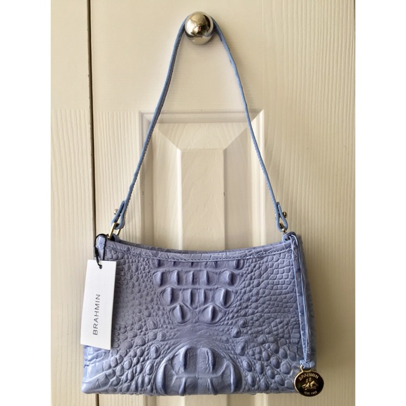 Brahmin Handbags - NWT🔥Brahmin Leather Mini Periwinkle Melbourne